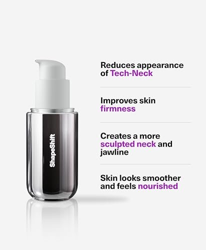 SickScience ShapeShift Advanced Jaw & Neck Firming Serum – Double Chin Reducer & Face Tightening Treatment with Exosome Technology for Men & Women, 1.7 oz Avelisse
