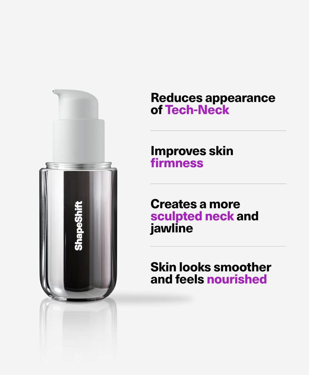 SickScience ShapeShift Advanced Jaw & Neck Firming Serum – Double Chin Reducer & Face Tightening Treatment with Exosome Technology for Men & Women, 1.7 oz Avelisse