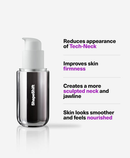 SickScience ShapeShift Advanced Jaw & Neck Firming Serum – Double Chin Reducer & Face Tightening Treatment with Exosome Technology for Men & Women, 1.7 oz Avelisse