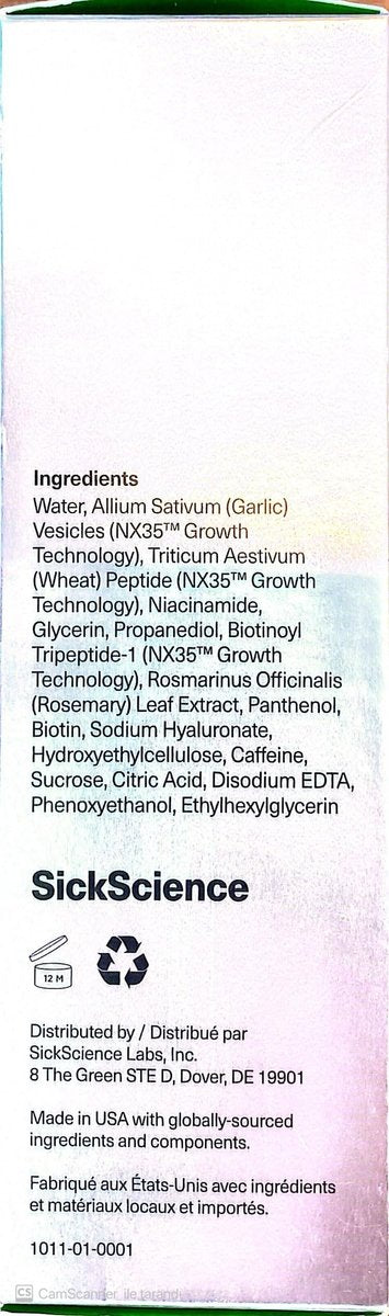 SickScience PowerCycle Exosome Hair Growth Serum – Clinically Advanced Scalp Treatment for Thinning Hair, Hair Loss Prevention & Regrowth, Lightweight Formula for Women & Men, Without Minoxidil, 60mL Avelisse