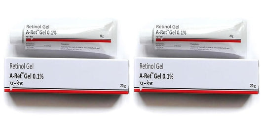 2 Pack Retinol Gel 0.1% with Vitamin A – Lightweight Night Serum for Smoother, Even-Looking Skin (20g Each)
