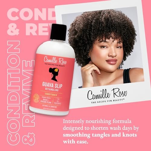 Camille Rose Guava Slip Detangling Conditioner, 12 fl oz - Nourishing, Detangling & Reviving for All Hair Textures - görsel 4