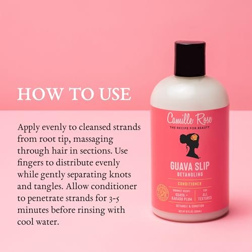Camille Rose Guava Slip Detangling Conditioner, 12 fl oz - Nourishing, Detangling & Reviving for All Hair Textures - görsel 10