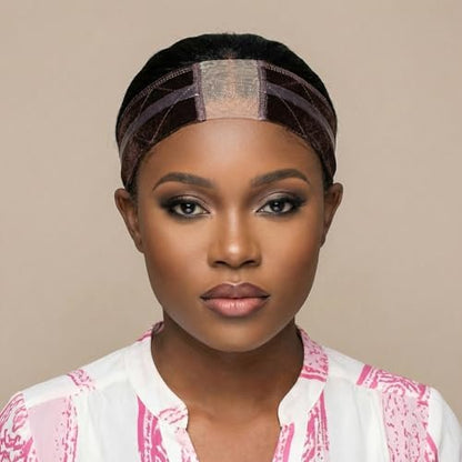 Wig Gripper Band for Lace Front and Glueless Wigs – Fully Adjustable, Non-Slip, Brown (1 Pack) Avelisse