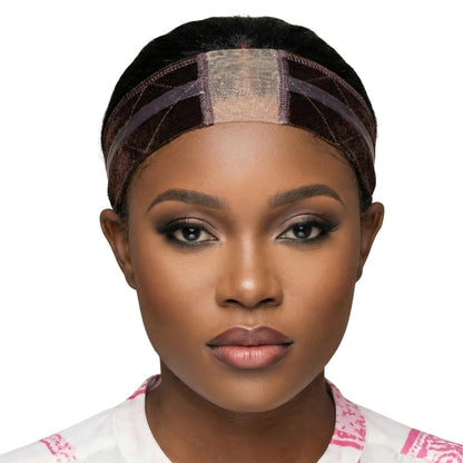 Wig Gripper Band for Lace Front and Glueless Wigs – Fully Adjustable, Non-Slip, Brown (1 Pack) Avelisse