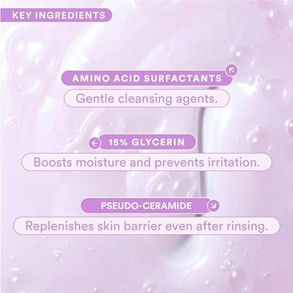 Experiment Plasma Wash Moisture Depositing Gel Cream Cleanser - Hydrating, Barrier Restoring, Non-Stripping Face Wash with Glycerin & Jojoba Oil, 5.0 FL OZ - Gentle Facial Cleanser for All Skin Types Avelisse