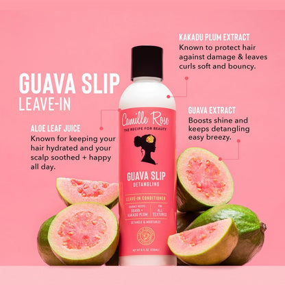 Camille Rose Guava Slip Detangling Leave In Conditioner - 8 fl oz