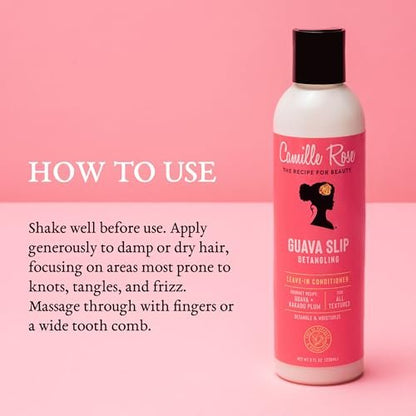 Camille Rose Guava Slip Detangling Leave In Conditioner - 8 fl oz