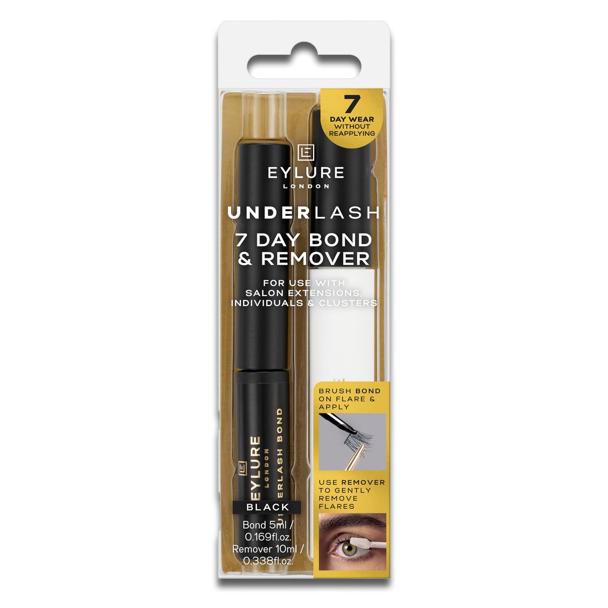 Eylure Underlash 7 Day Bond & Remover - Long-Lasting Eyelash Adhesive & Gentle Remover Avelisse