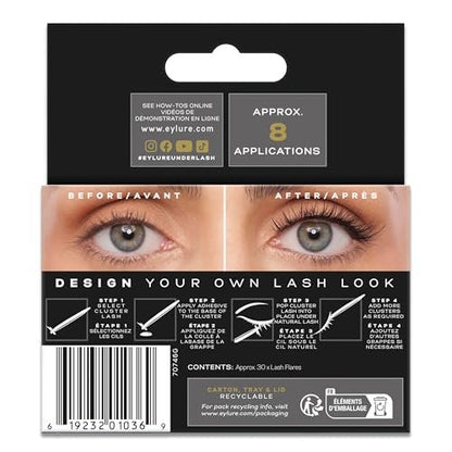 Eylure Underlash Lengthening Clusters – Natural False Lashes for a Subtle, Enhanced Look Avelisse
