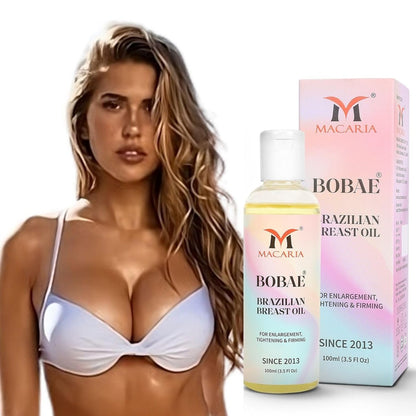 MACARIA Bobae Brazilian Skin Tightening Oil for Breast Enlargement – 3.5 Fl Oz