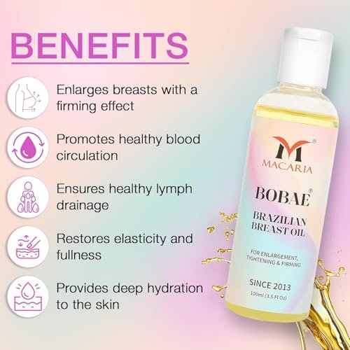 MACARIA Bobae Brazilian Skin Tightening Oil for Breast Enlargement – 3.5 Fl Oz - görsel 8