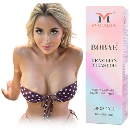 MACARIA Bobae Brazilian Skin Tightening Oil for Breast Enlargement – 3.5 Fl Oz