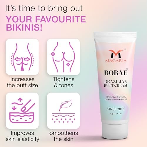 MACARIA Bobae Brazilian Butt Booty Enlargement Cream - Bum Toning & Lifting Gel for Quick Growth, Firming & Shaping - 50g - görsel 10