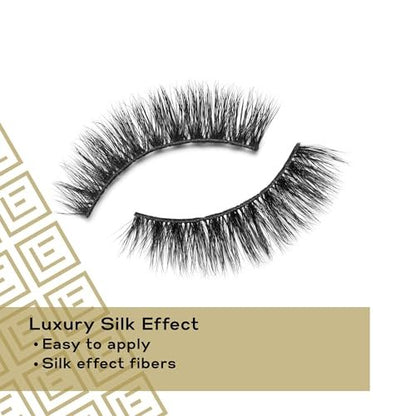 Eylure Luxe Faux Mink Ruby Eyelashes Multipack - 4 Pairs of Black False Lashes Avelisse