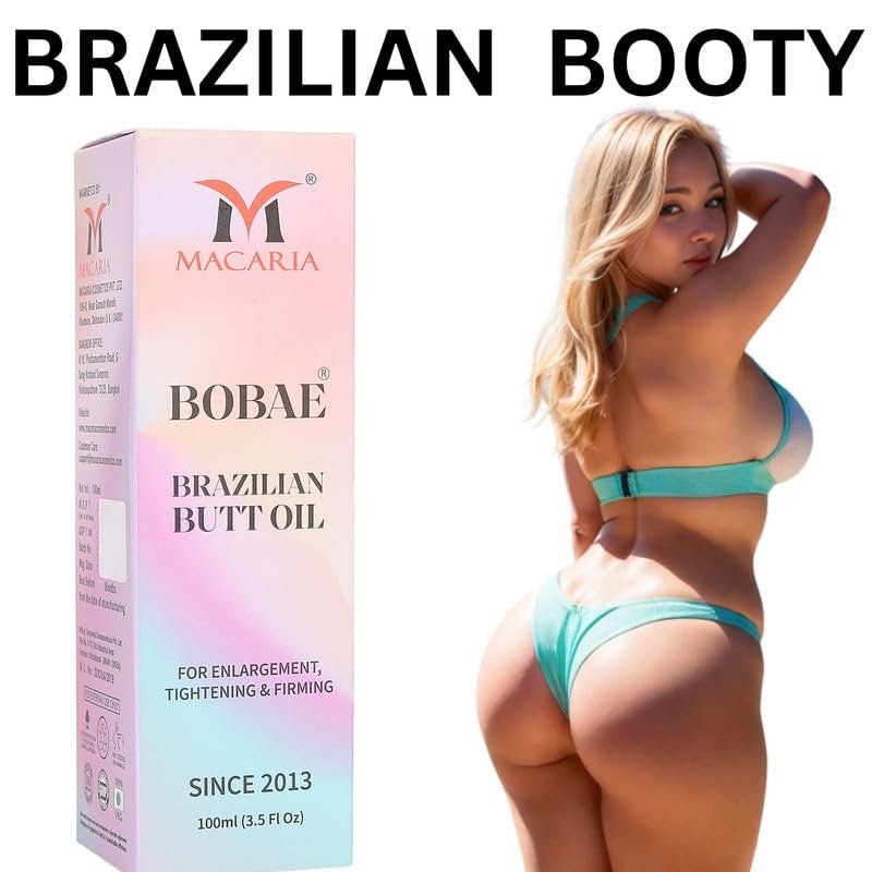 MACARIA Bobae Brazilian Buttock Enlargement Oil – Natural Hip Up & Butt Lift Cream, 3.5 Fl Oz - görsel 11