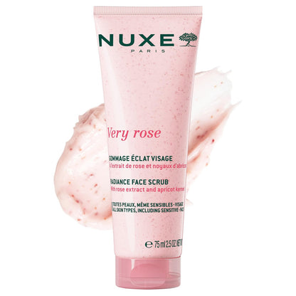 NUXE Very Rose Radiance Face Scrub with Floral Water - Gentle Exfoliating Face Scrub for Soft, Smooth, Hydrated Skin, Suitable for Sensitive Skin, 2.5 Fl Oz Avelisse