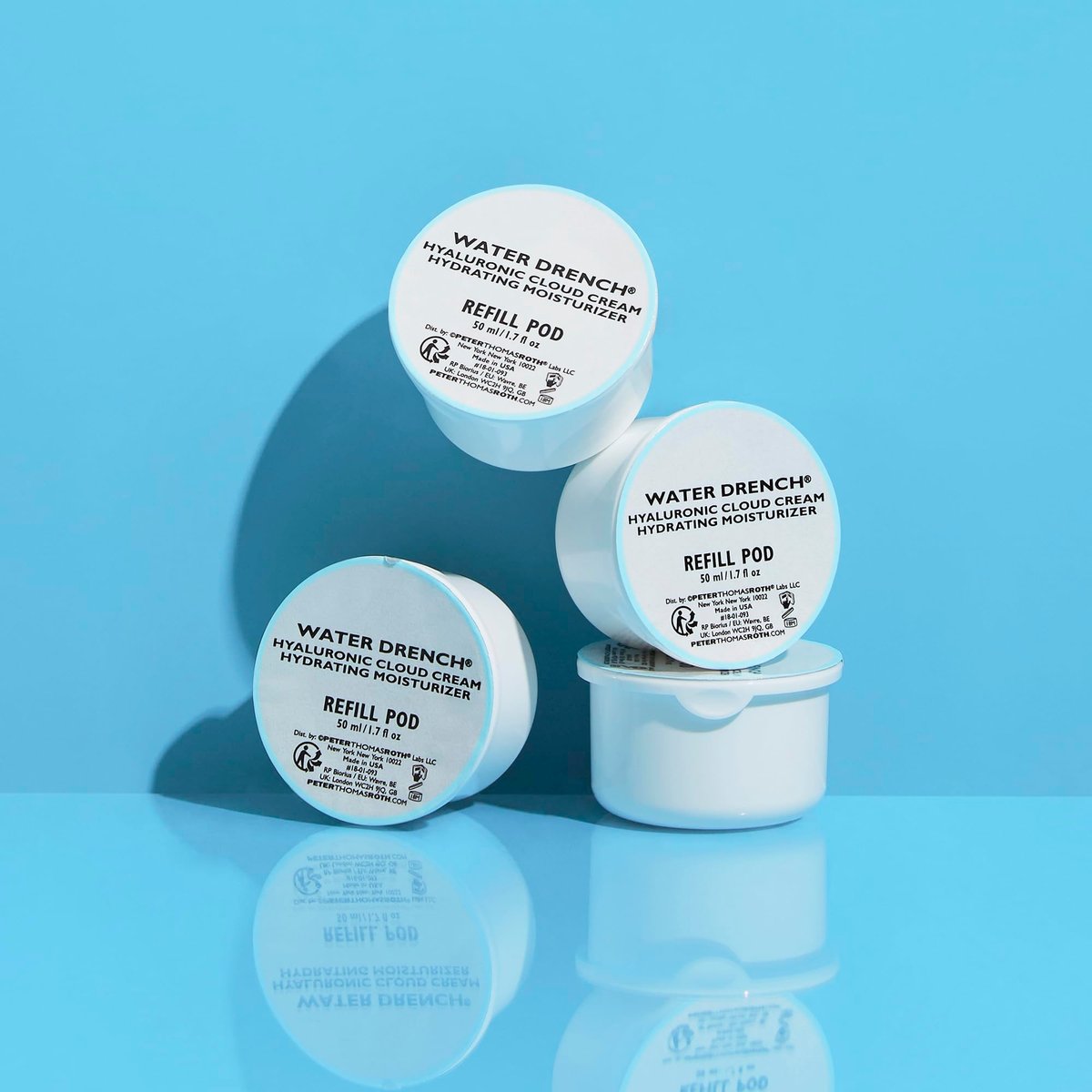 Peter Thomas Roth Water Drench Hyaluronic Cloud Cream Hydrating Moisturizer Refill Pod - 1.7 oz Fragrance-Free Face Moisturizer for All Skin Types Avelisse
