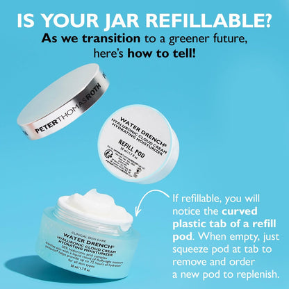 Peter Thomas Roth Water Drench Hyaluronic Cloud Cream Hydrating Moisturizer Refill Pod - 1.7 oz Fragrance-Free Face Moisturizer for All Skin Types Avelisse