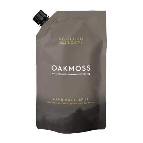 Scottish Fine Soaps Oakmoss Hand Wash Refill 1.2L – Eco-Friendly Refill Pouch with Panthenol and Oakmoss Extract - görsel 2