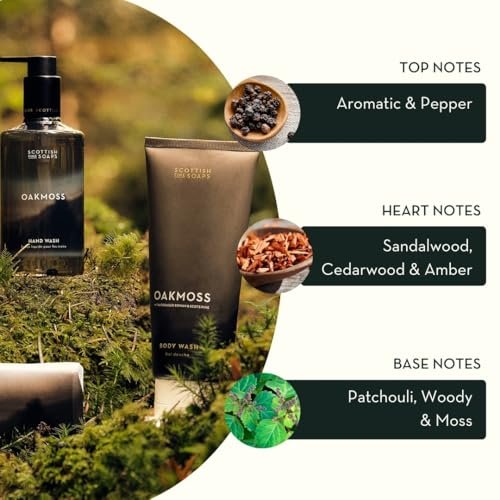Scottish Fine Soaps Oakmoss Hand Care Set – Nourishing Hand Wash & Lotion with Panthenol & Oakmoss Extract - görsel 6