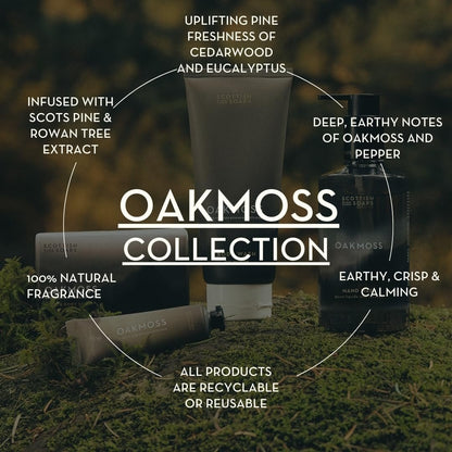 Scottish Fine Soaps Oakmoss Hand Care Set – Nourishing Hand Wash & Lotion with Panthenol & Oakmoss Extract