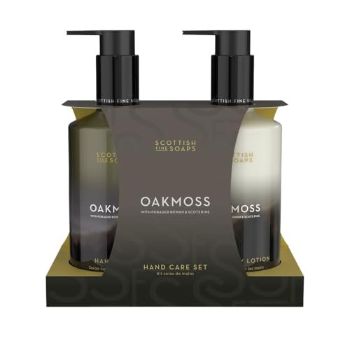Scottish Fine Soaps Oakmoss Hand Care Set – Nourishing Hand Wash & Lotion with Panthenol & Oakmoss Extract - görsel 2