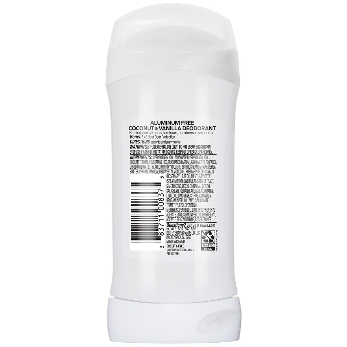 Suave Aluminum-Free Deodorant for Women, Coconut & Vanilla, 2.6 oz - görsel 17