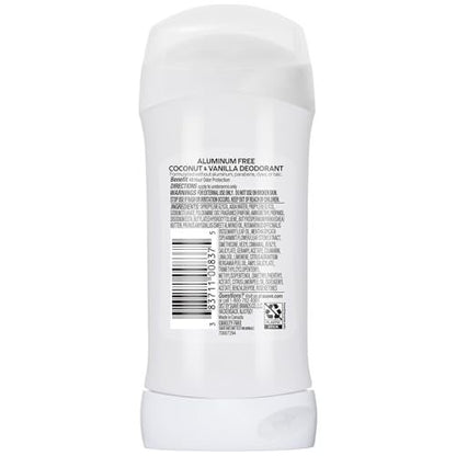 Suave Aluminum-Free Deodorant for Women, Coconut & Vanilla, 2.6 oz (Pack of 2) Avelisse