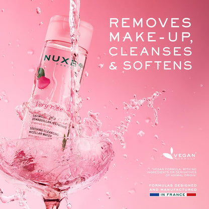 Nuxe Very Rose 3-in-1 Micellar Water - Soothing Facial Cleanser & Makeup Remover with Rose Extract, 6.7 Fl Oz Avelisse