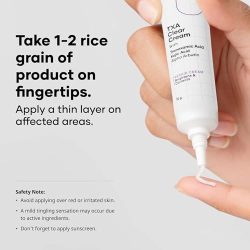 Cureskin Tranexamic Acid 10% Cream - Dark Spot Corrector with Kojic Acid & Alpha Arbutin (15g) Avelisse