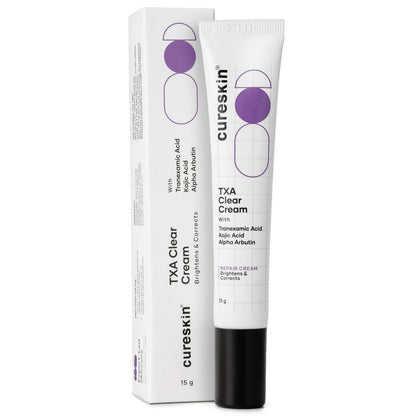 Cureskin Tranexamic Acid 10% Cream - Dark Spot Corrector with Kojic Acid & Alpha Arbutin (15g) Avelisse