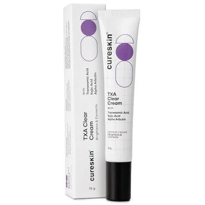 Cureskin Tranexamic Acid 10% Cream - Dark Spot Corrector with Kojic Acid & Alpha Arbutin (15g) Avelisse