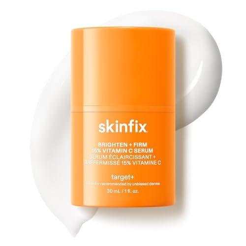 Skinfix Brighten + Firm 15% Vitamin C Serum for Face - Fades Dark Spots & Fine Lines - Safe for Sensitive & Aging Skin Avelisse