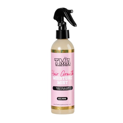 The Mane Attraction Nourishing Daily Hair Growth Moisture Mist - Lightweight Moisturizer for Thicker, Longer Hair with Aloe Vera, Sweet Almond Oil & Honey - 8 oz Avelisse