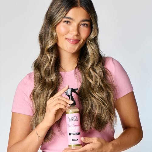 The Mane Attraction Nourishing Daily Hair Growth Moisture Mist - Lightweight Moisturizer for Thicker, Longer Hair with Aloe Vera, Sweet Almond Oil & Honey - 8 oz Avelisse
