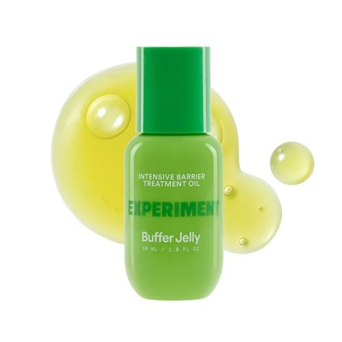 Experiment Buffer Jelly Intensive Barrier Treatment Oil - Ceramide, Squalane & Panthenol - Hydrating, Soothing, Strengthening Face Oil for Dry Skin, Vegan, 1.0 FL OZ Avelisse