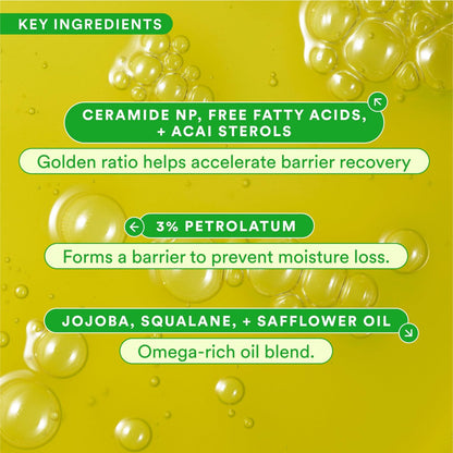 Experiment Buffer Jelly Intensive Barrier Treatment Oil - Ceramide, Squalane & Panthenol - Hydrating, Soothing, Strengthening Face Oil for Dry Skin, Vegan, 1.0 FL OZ Avelisse
