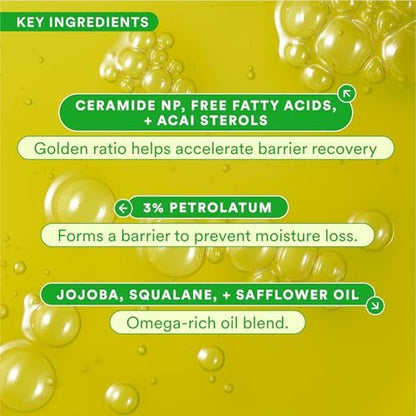 Experiment Buffer Jelly Intensive Barrier Treatment Oil - Ceramide, Squalane & Panthenol - Hydrating, Soothing, Strengthening Face Oil for Dry Skin, Vegan, 1.0 FL OZ Avelisse