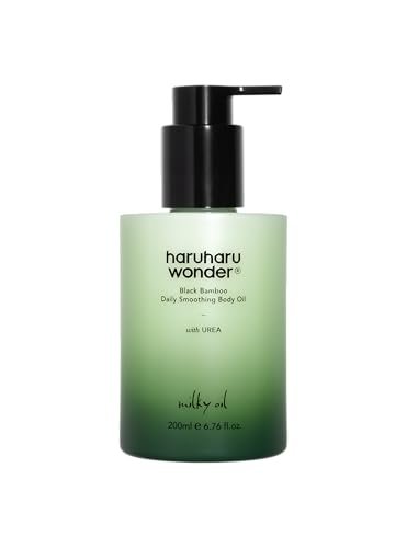 HARUHARU Wonder Black Bamboo Daily Smoothing Body Oil - Lightweight, Fast Absorption, Non-Greasy, Deeply Hydrating with Almond & Argan Oil, 6.76 fl oz - görsel 2