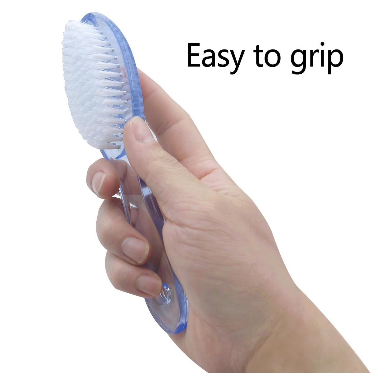 Handle Grip Nail Brush Two Sided Hand Fingernail Cleaning Brush Foot Scrub Brush Soft Stiff Bristles Fingernails Toenails Toes Scrubber Brushes for Men Women Kids, 4 PCS Avelisse