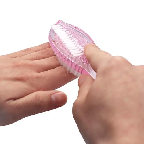 Handle Grip Nail Brush Two Sided Hand Fingernail Cleaning Brush Foot Scrub Brush Soft Stiff Bristles Fingernails Toenails Toes Scrubber Brushes for Men Women Kids, 4 PCS Avelisse