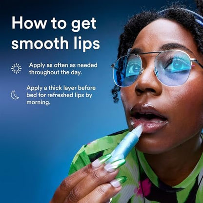 Experiment Softwear Smoothing Lip Treatment Balm - 24hr Hydration with Squalane, Glycerin, & Pomegranate Sterols - Intensive Moisture & Repair for Extra Dry, Flaky Lips - Vegan Lip Balm, .34 FL OZ