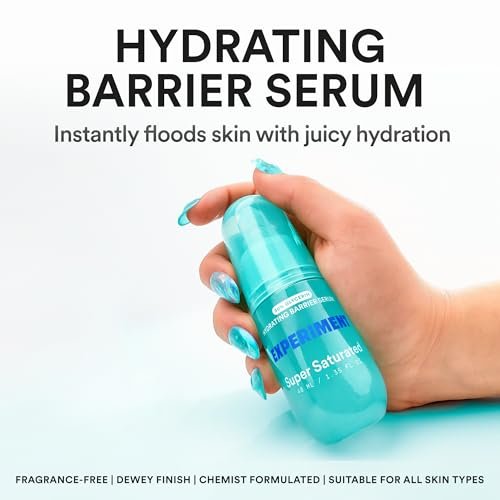 Experiment Super Saturated Ultra Hydrating Barrier Serum – 30% Glycerin, Polyglutamic Acid + Prickly Pear – 1.35 FL OZ – Intensive Moisture for Plump, Dewy Skin – Hydrating Serum for All Skin Types Avelisse