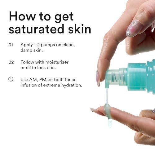 Experiment Super Saturated Ultra Hydrating Barrier Serum – 30% Glycerin, Polyglutamic Acid + Prickly Pear – 1.35 FL OZ – Intensive Moisture for Plump, Dewy Skin – Hydrating Serum for All Skin Types Avelisse