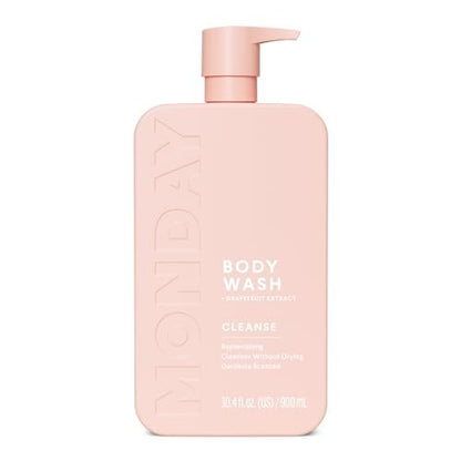 MONDAY HAIRCARE CLEANSE Body Wash with Grapefruit Extract, Hyaluronic Acid, Shea Butter, Coconut Oil for Normal to Oily/Combination Skin - 30.4 Fl Oz