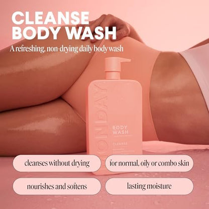 MONDAY HAIRCARE CLEANSE Body Wash with Grapefruit Extract, Hyaluronic Acid, Shea Butter, Coconut Oil for Normal to Oily/Combination Skin - 30.4 Fl Oz