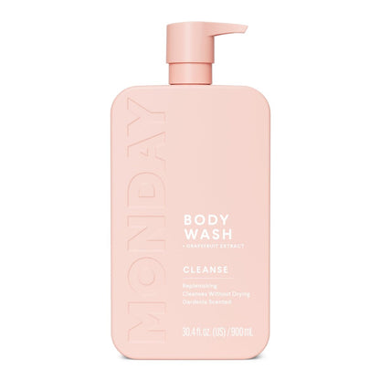 MONDAY HAIRCARE CLEANSE Body Wash with Grapefruit Extract, Hyaluronic Acid, Shea Butter, Coconut Oil for Normal to Oily/Combination Skin - 30.4 Fl Oz