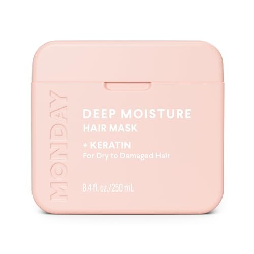 MONDAY HAIRCARE Deep Moisture Hair Mask with Keratin, Argan Oil, Shea Butter & Coconut Oil for Dry to Damaged Hair – 250 mL - görsel 2