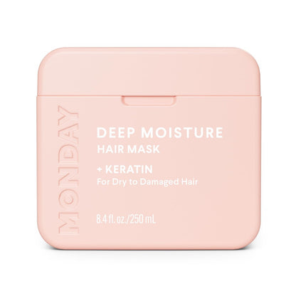 MONDAY HAIRCARE Deep Moisture Hair Mask with Keratin, Argan Oil, Shea Butter & Coconut Oil for Dry to Damaged Hair – 250 mL